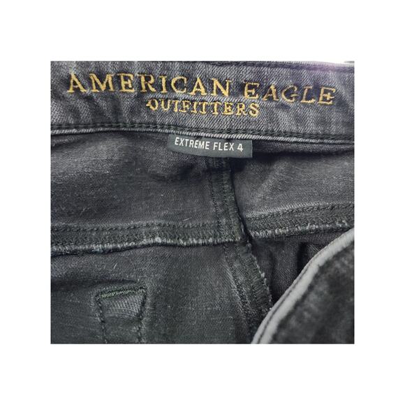 American Eagle Jeans Men's Tag 32x34 Act 32x31 Black Slim Extreme Flex 4 Preppy - Picture 3 of 6